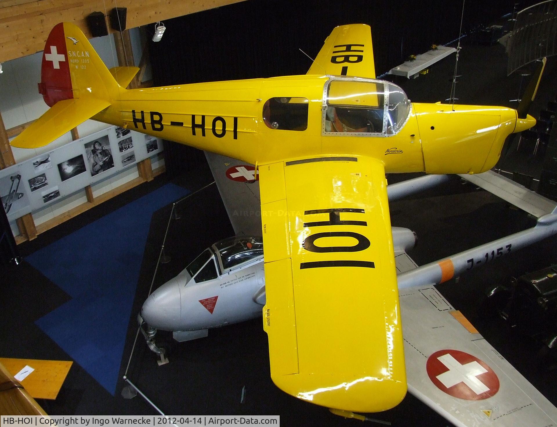 HB-HOI, 1948 Nord 1203 Norecrin II C/N 122, Nord N.1203 Norecrin II at the Flieger-Flab-Museum, Dübendorf