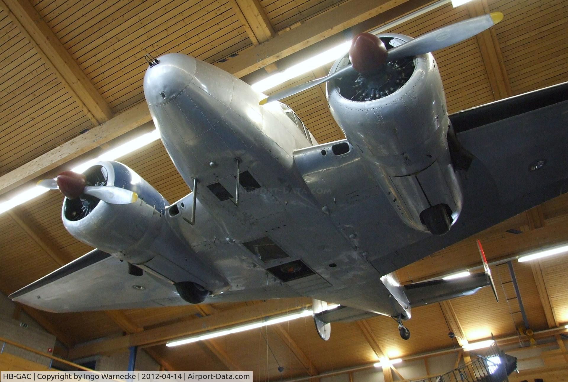 HB-GAC, 1944 Beech C-45 Expeditor C/N 8362, Beechcraft C-45 Expeditor at the Flieger-Flab-Museum, Dübendorf