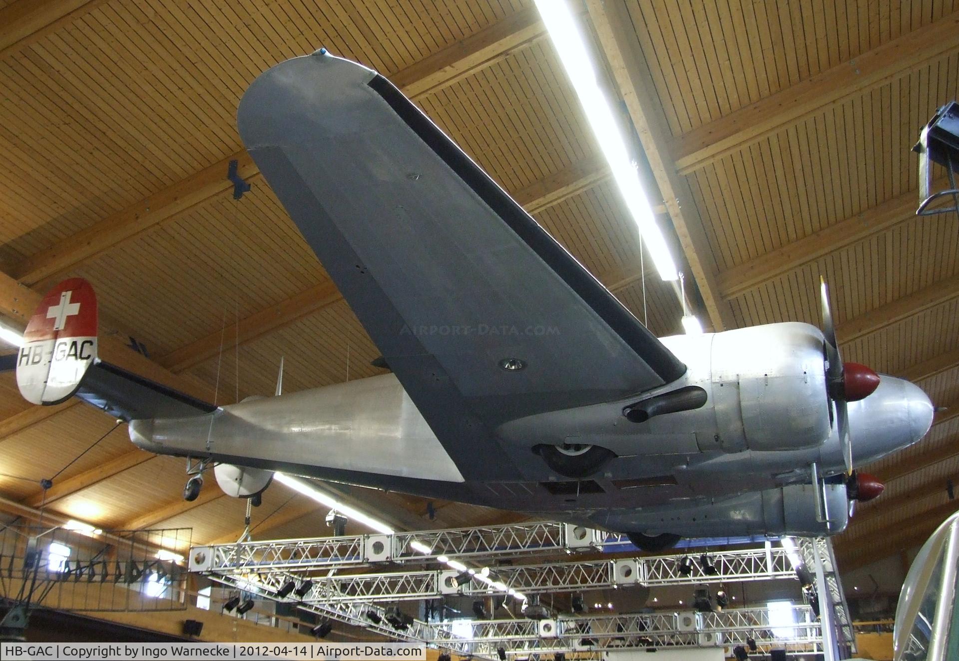 HB-GAC, 1944 Beech C-45 Expeditor C/N 8362, Beechcraft C-45 Expeditor at the Flieger-Flab-Museum, Dübendorf
