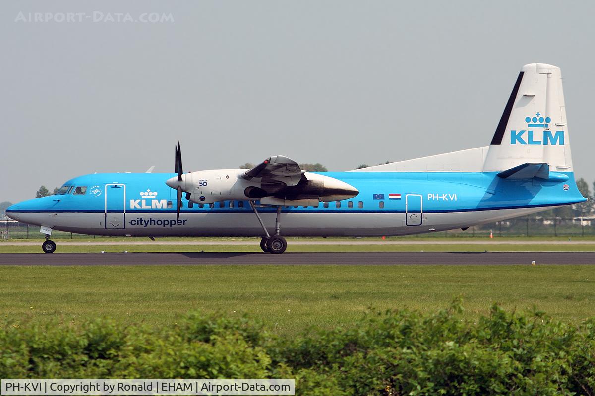PH-KVI, 1991 Fokker 50 C/N 20218, at spl
