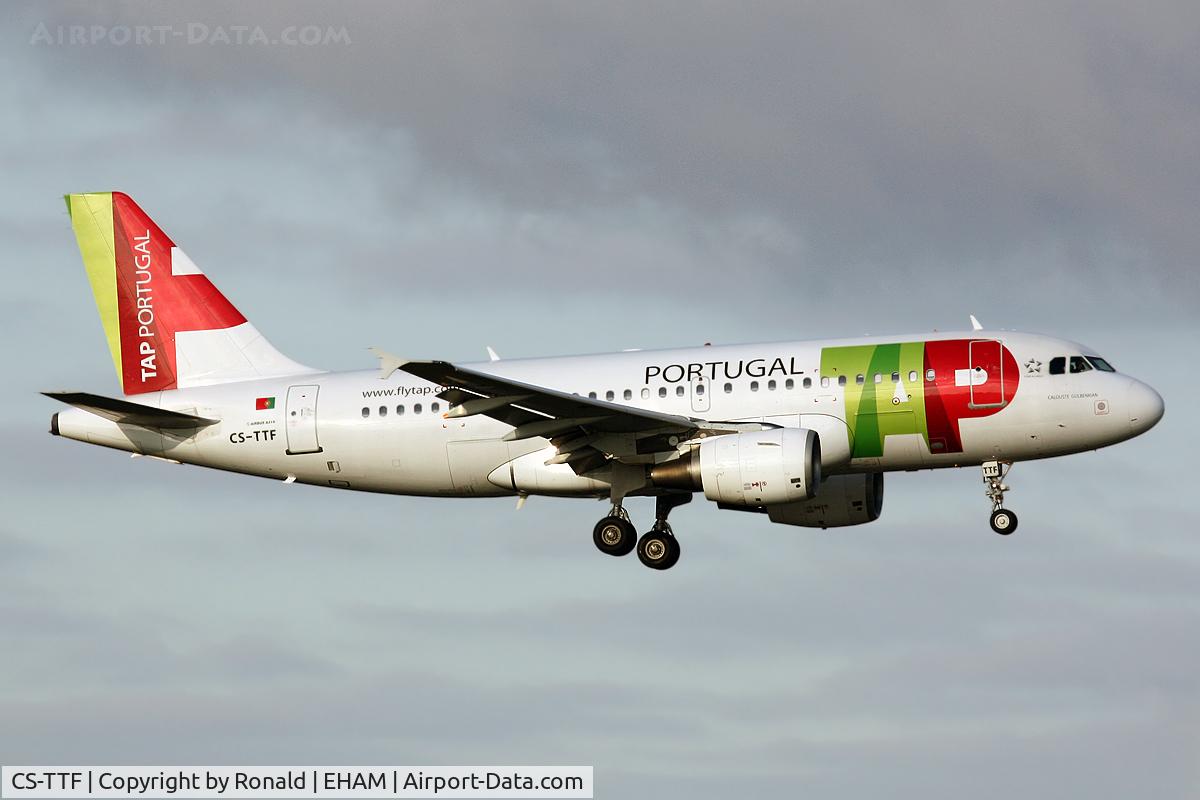 CS-TTF, 1998 Airbus A319-111 C/N 837, at spl
