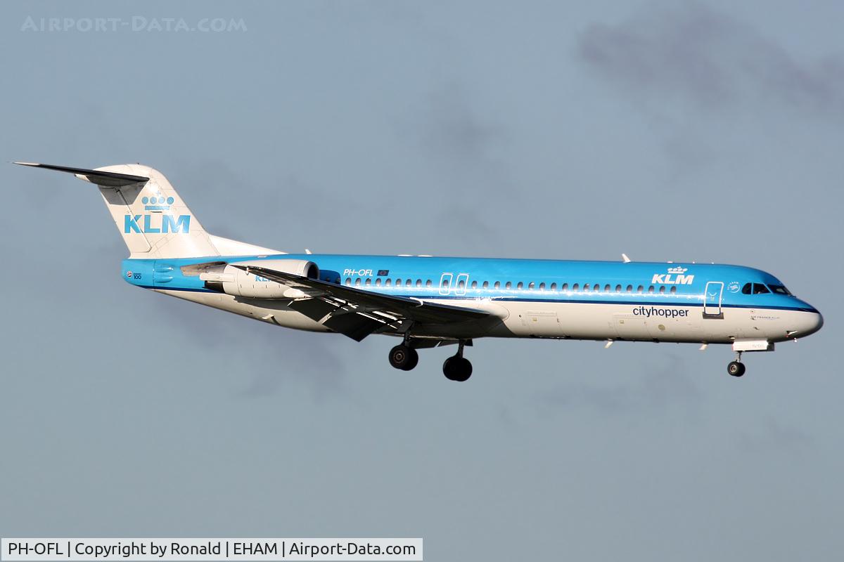 PH-OFL, 1993 Fokker 100 (F-28-0100) C/N 11444, at spl