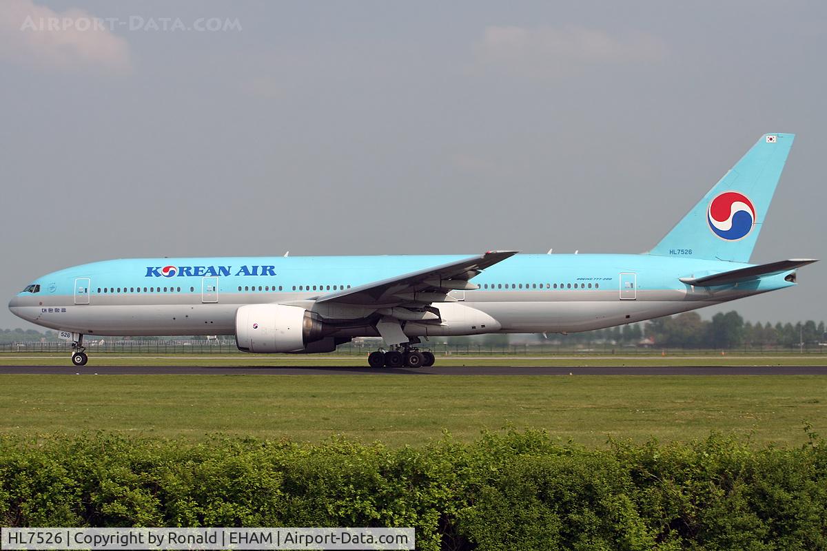 HL7526, 1988 Boeing 777-2B5/ER C/N 27947, at spl
