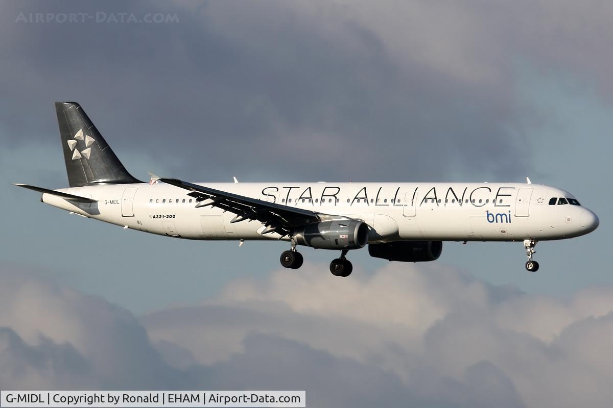 G-MIDL, 2000 Airbus A321-231 C/N 1174, at spl
