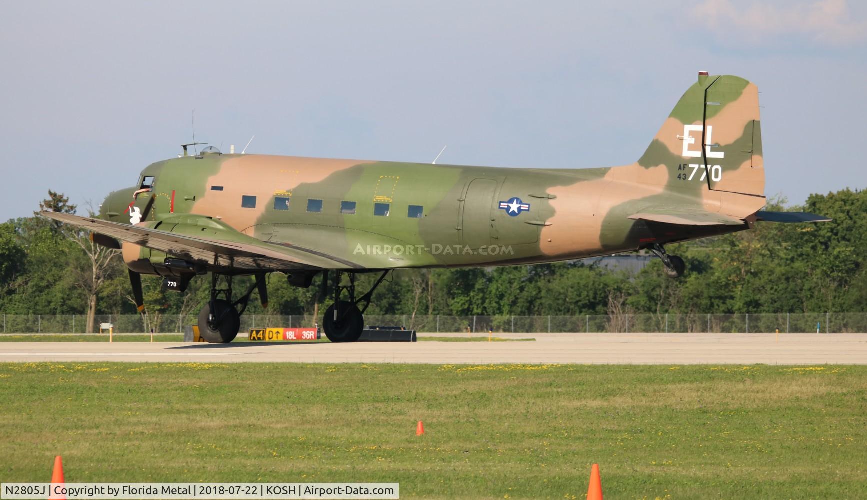 N2805J, 1944 Douglas DC3C-R-1830-90C C/N 20835, EAA OSH 2018