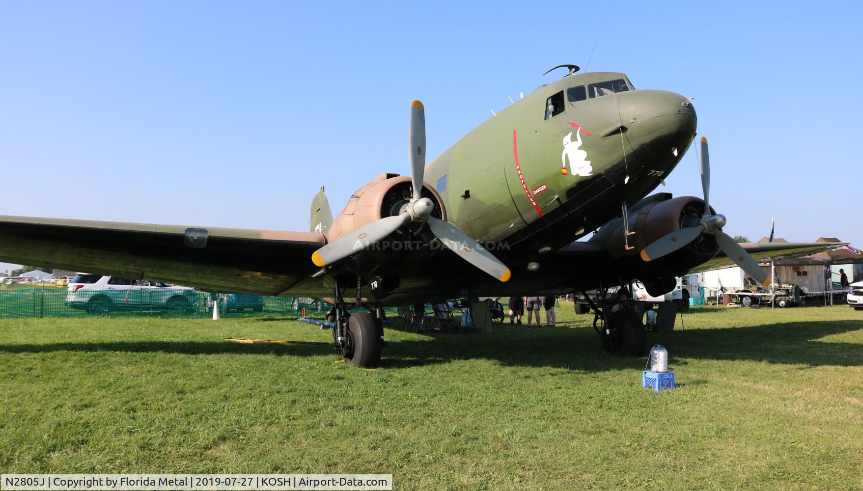 N2805J, 1944 Douglas DC3C-R-1830-90C C/N 20835, EAA OSH 2019