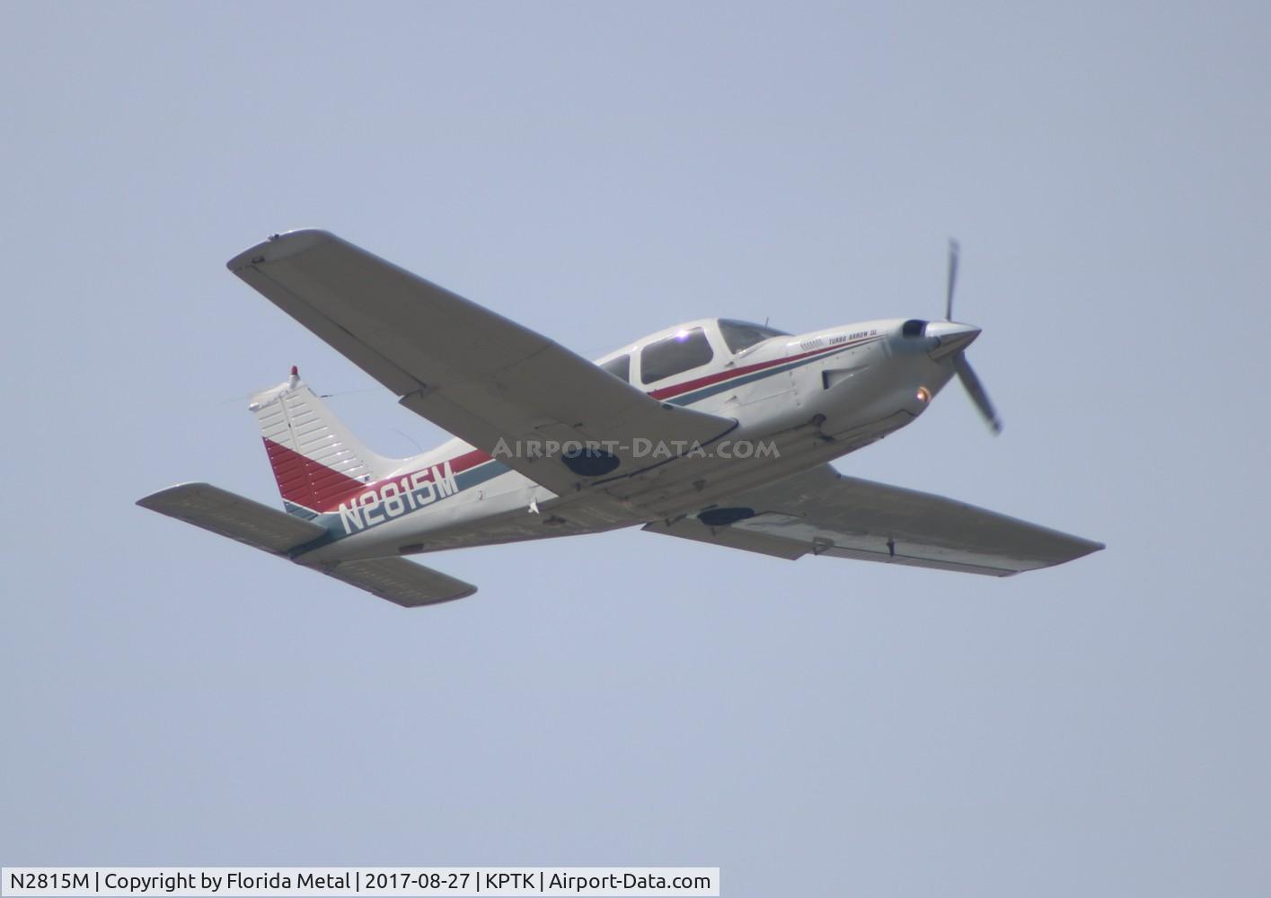 N2815M, 1977 Piper PA-28R-201T Cherokee Arrow III C/N 28R-7803147, PTK 2017