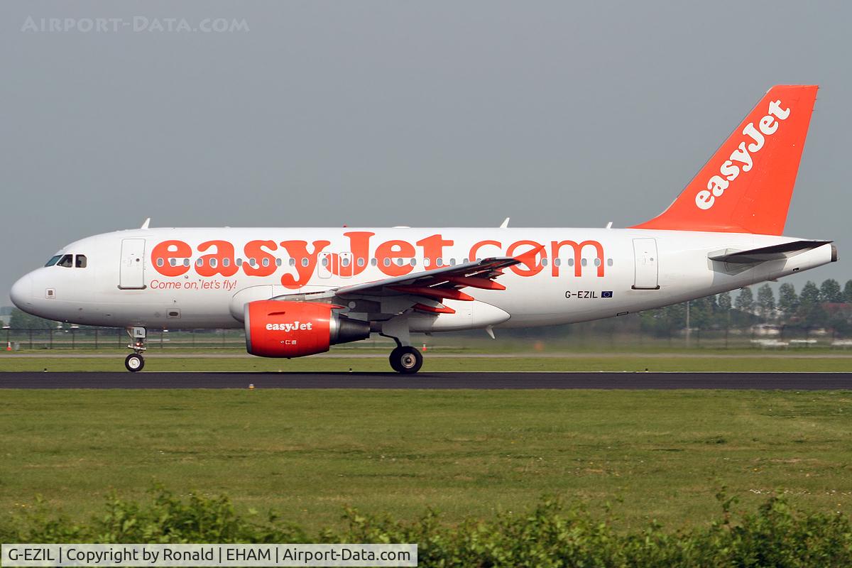 G-EZIL, 2005 Airbus A319-111 C/N 2492, at spl