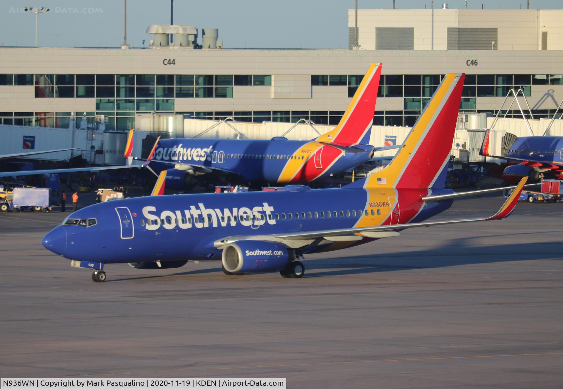N936WN, 2009 Boeing 737-7H4 C/N 36643, Boeing 737-7H4