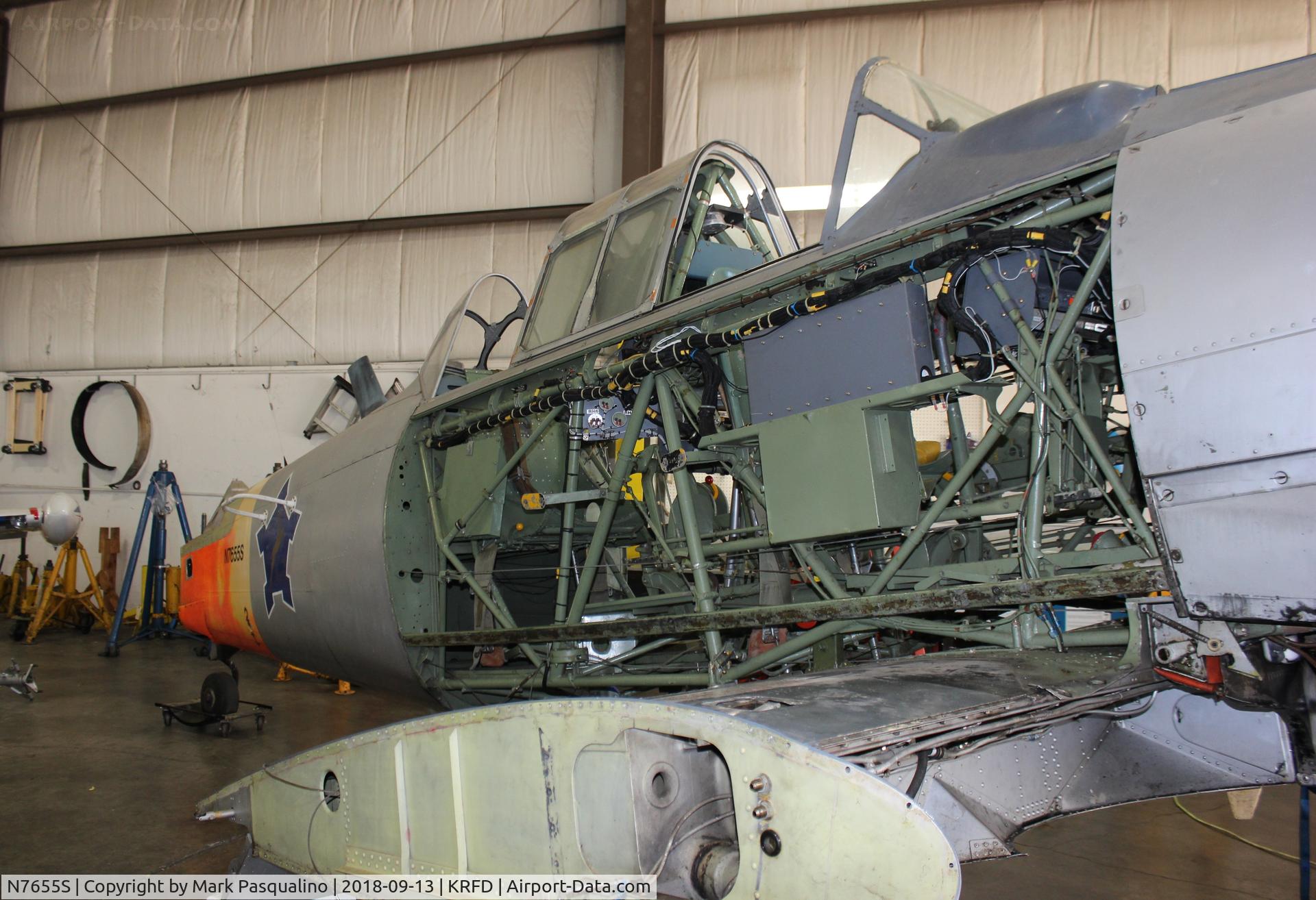 N7655S, 1942 North American SNJ-3 Texan C/N 78-7185, North American SNJ-3
