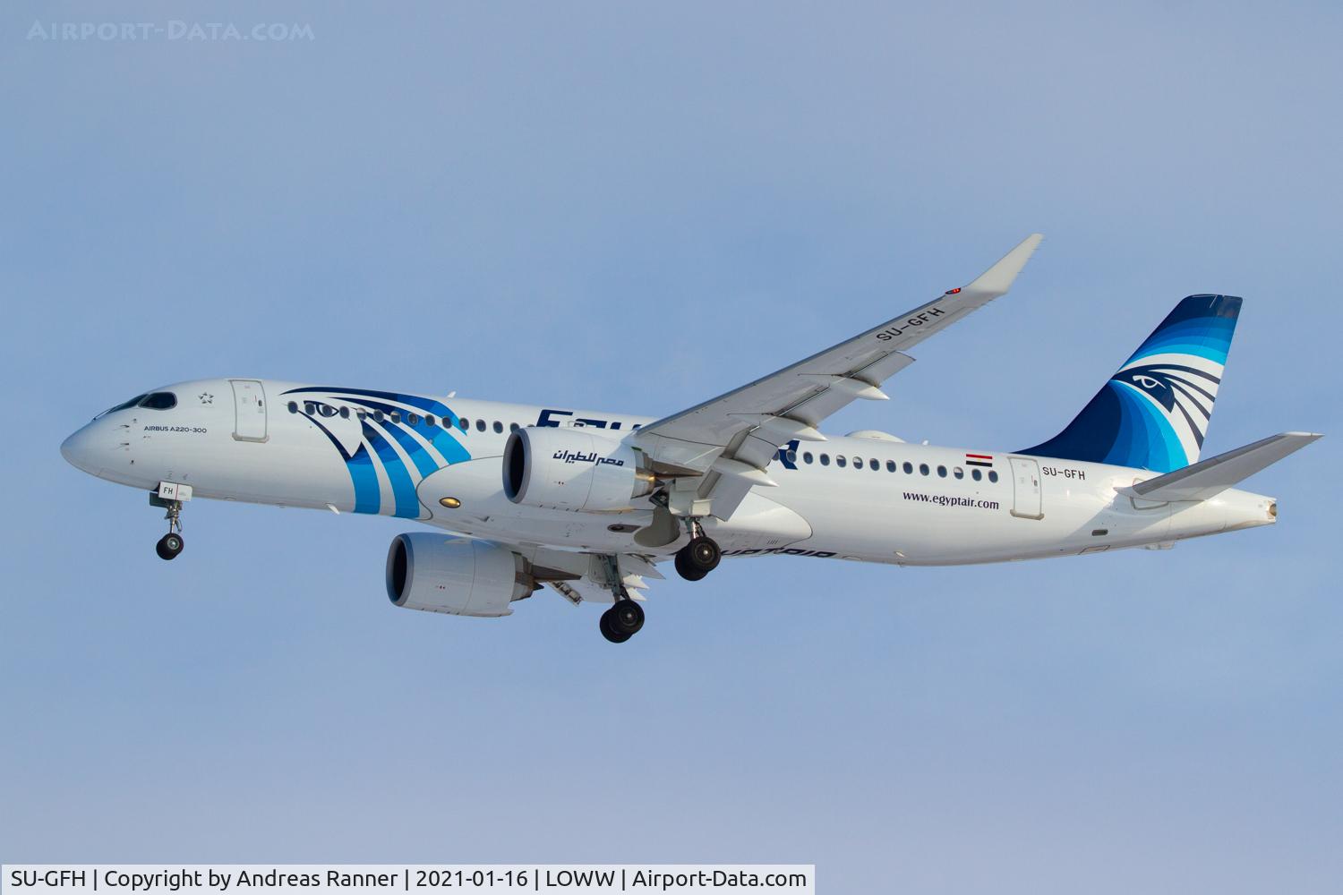 SU-GFH, 2020 Airbus A220-300 C/N 55087, Egyptair CS-300