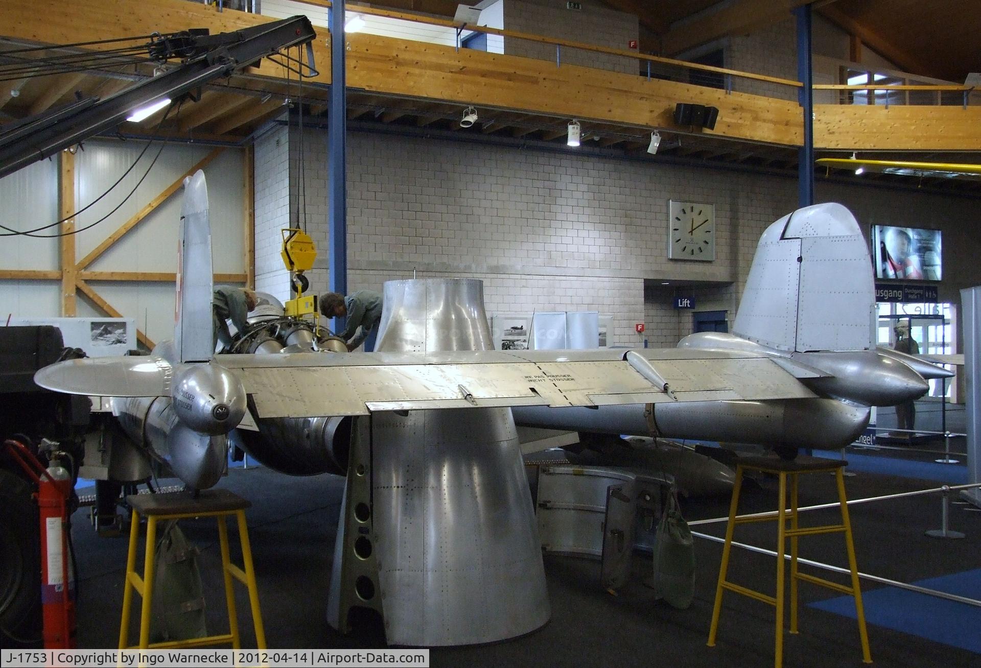 J-1753, De Havilland (F+W Emmen) DH-112 Venom FB.54 C/N 923, De Havilland (F+W Emmen) D.H.112 Venom FB54 at the Flieger-Flab-Museum, Dübendorf