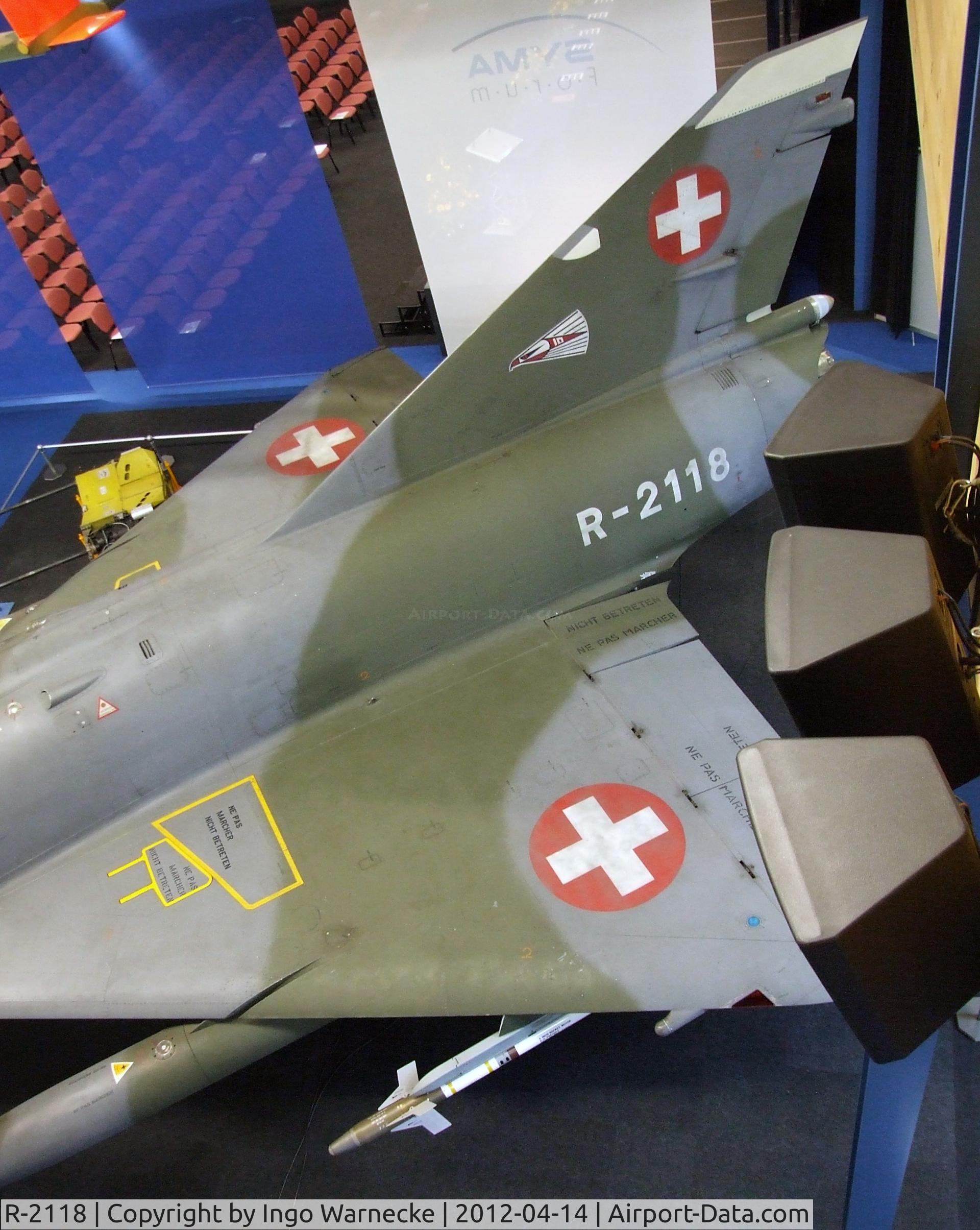 R-2118, Dassault Mirage IIIRS C/N 17-26-150/1038, Dassault Mirage III RS at the Flieger-Flab-Museum, Dübendorf