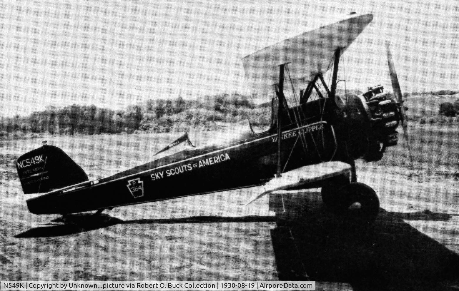 N549K, 1929 Pitcairn PA-6 Super Mailwing C/N 49, Pitcairn PA-6, N549K, at Armonk, New York, not long after purchased by Robert N. 