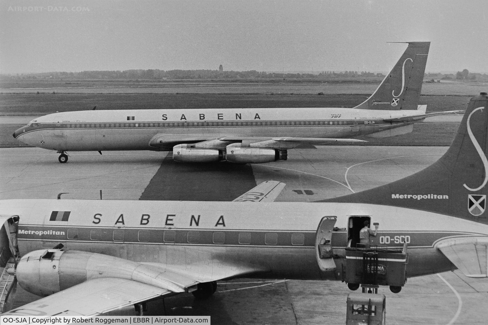 OO-SJA, 1959 Boeing 707-329 C/N 17623, MID 1960's.SABENA.OO-SCO CV-440 SABENA.