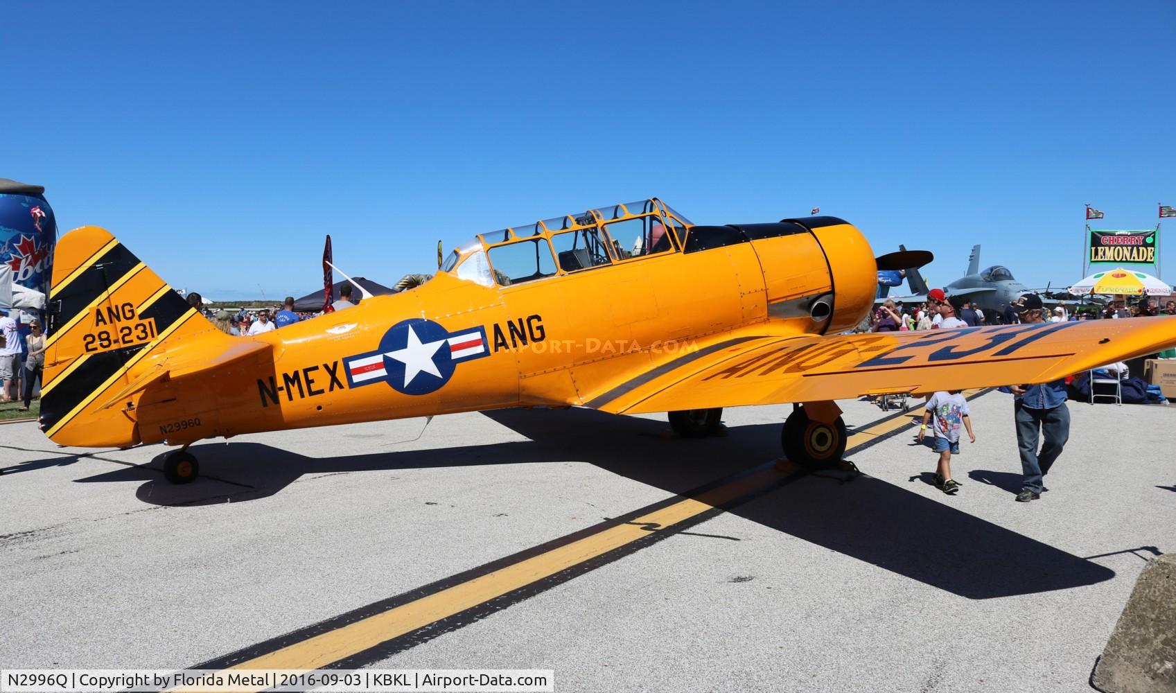 N2996Q, 1950 North American T-6G Texan C/N 168-175, Cleveland Airshow 2016