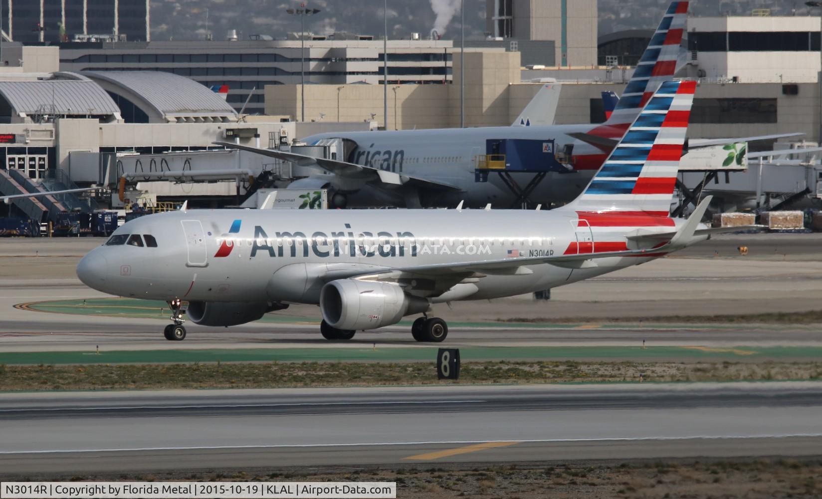 N3014R, 2013 Airbus A319-115 C/N 5842, LAX Spotting 2015
