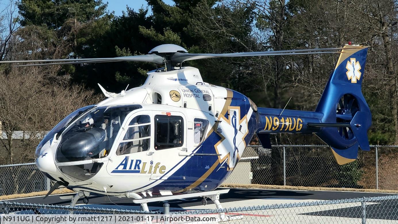 N911UG, 2005 Airbus Helicopters EC-135T-2+ C/N 0416, At Northeast Georgia Medical Center