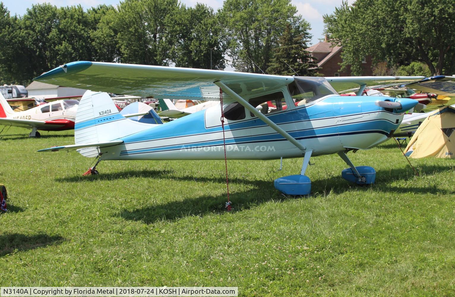 N3140A, 1953 Cessna 170B C/N 25784, EAA OSH 2018