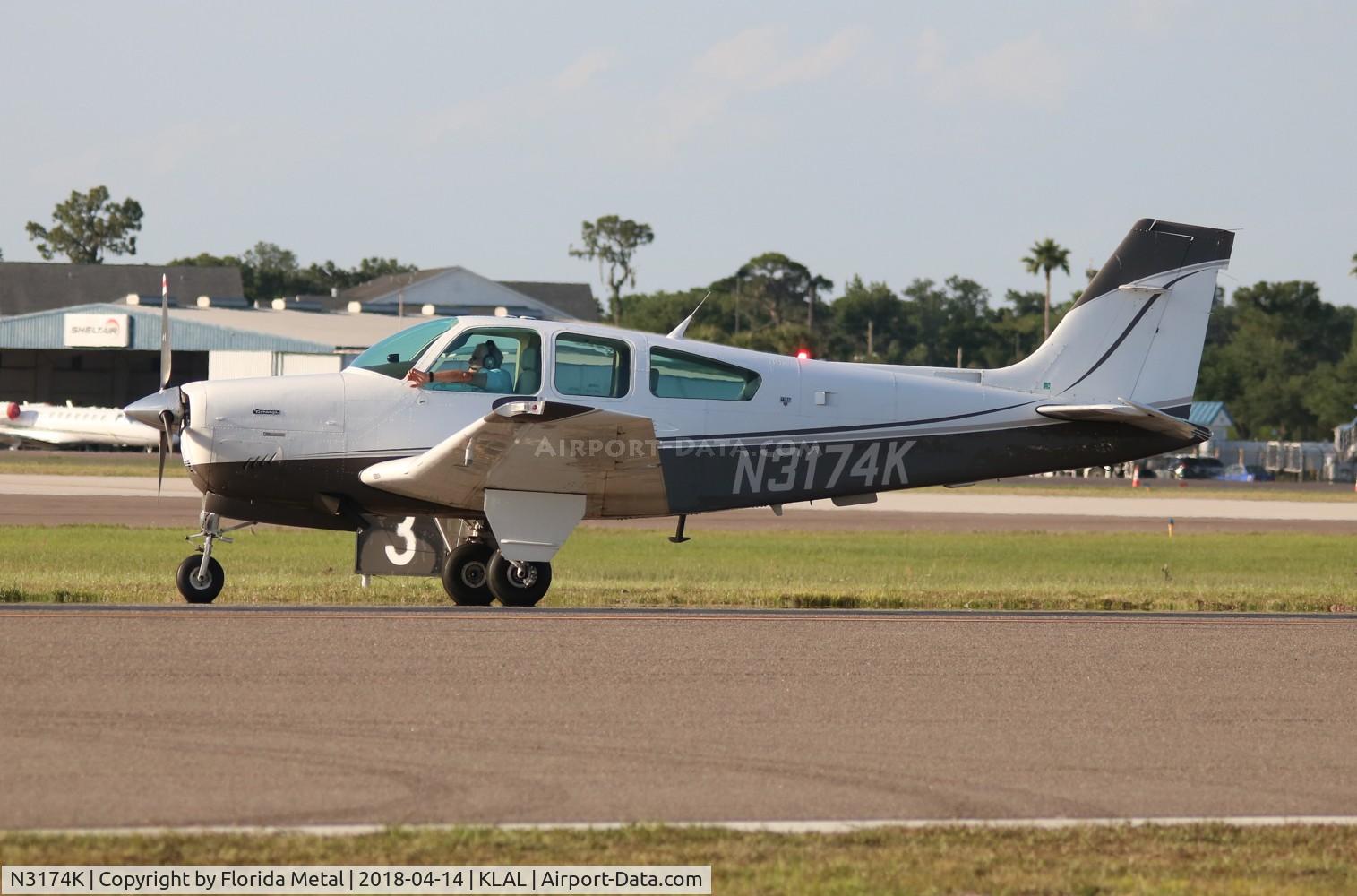 N3174K, 1988 Beech F33A Bonanza C/N CE-1265, SNF LAL 2018