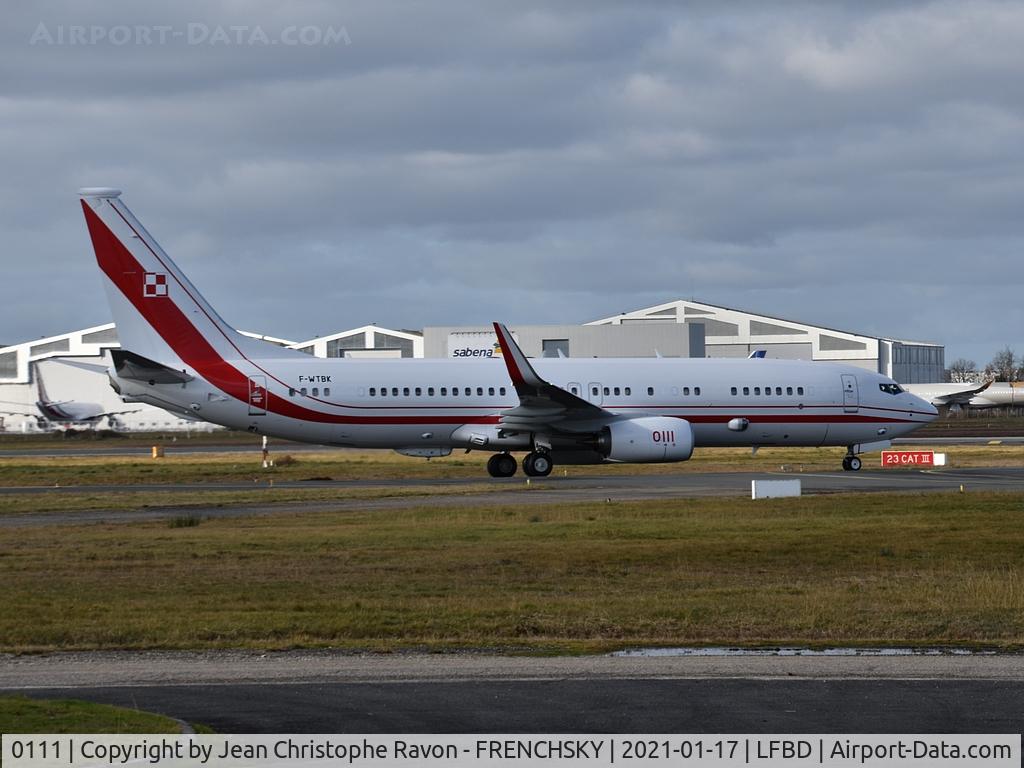 0111, 2018 Boeing 737-8TV BBJ2 C/N 64927, Polish Air Force (Médoc 21 F-WTBK)