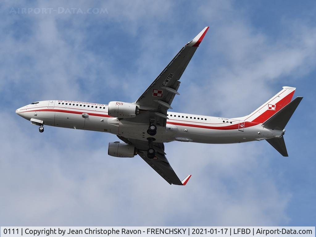 0111, 2018 Boeing 737-8TV BBJ2 C/N 64927, Polish Air Force (Médoc 21 F-WTBK)