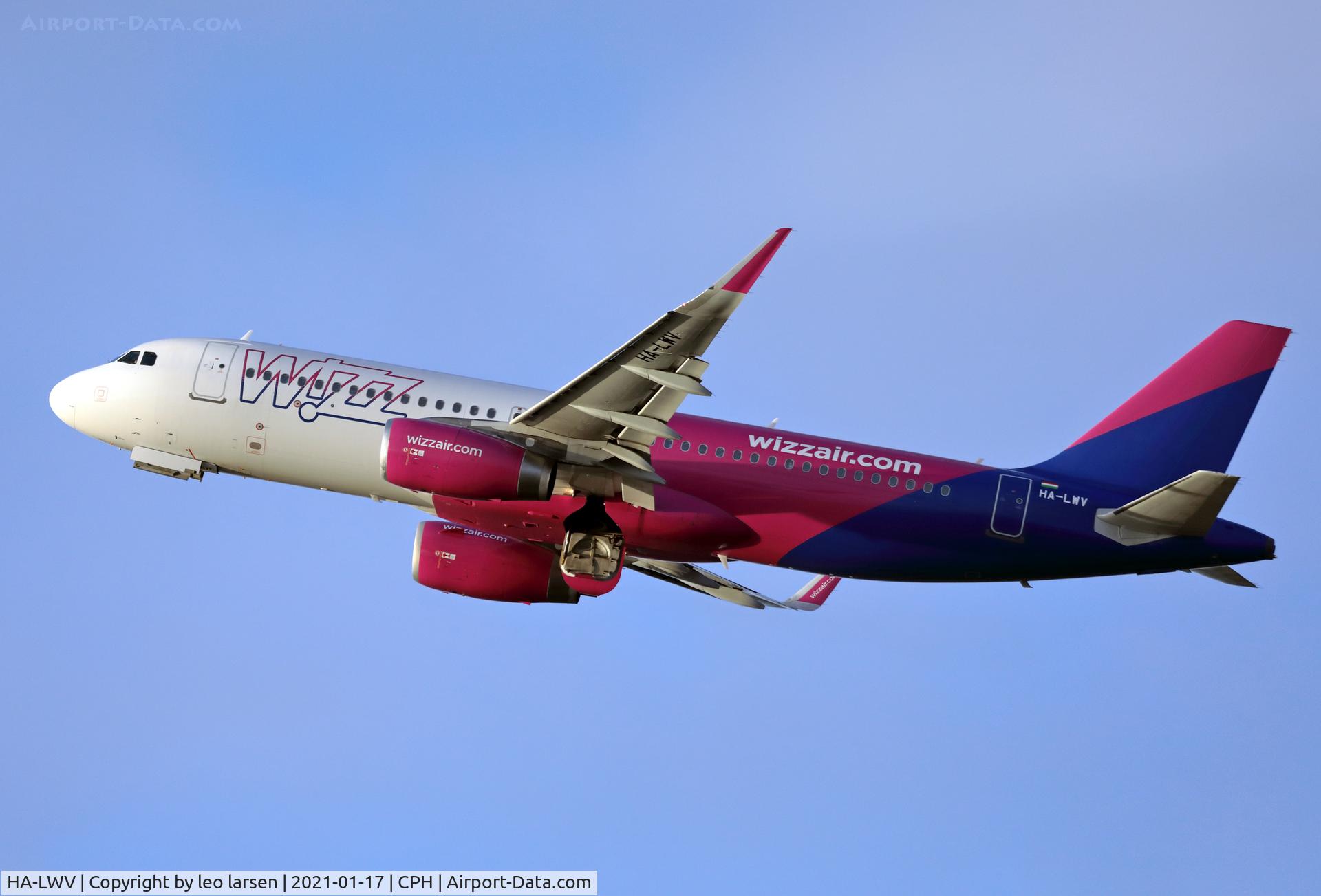 HA-LWV, 2013 Airbus A320-232 C/N 5660, Copenhagen 17.1.2021