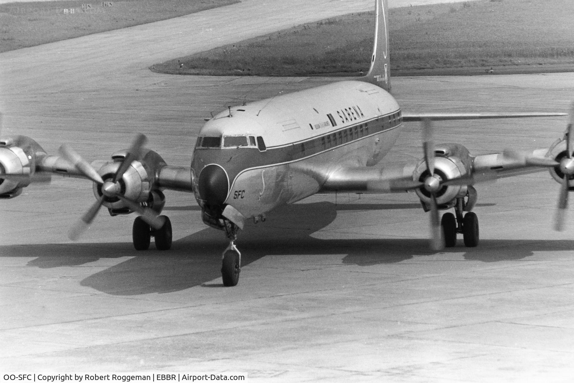 OO-SFC, Douglas DC-7C Seven Seas Seven Seas C/N 45159-748, MID 1960's.SABENA.