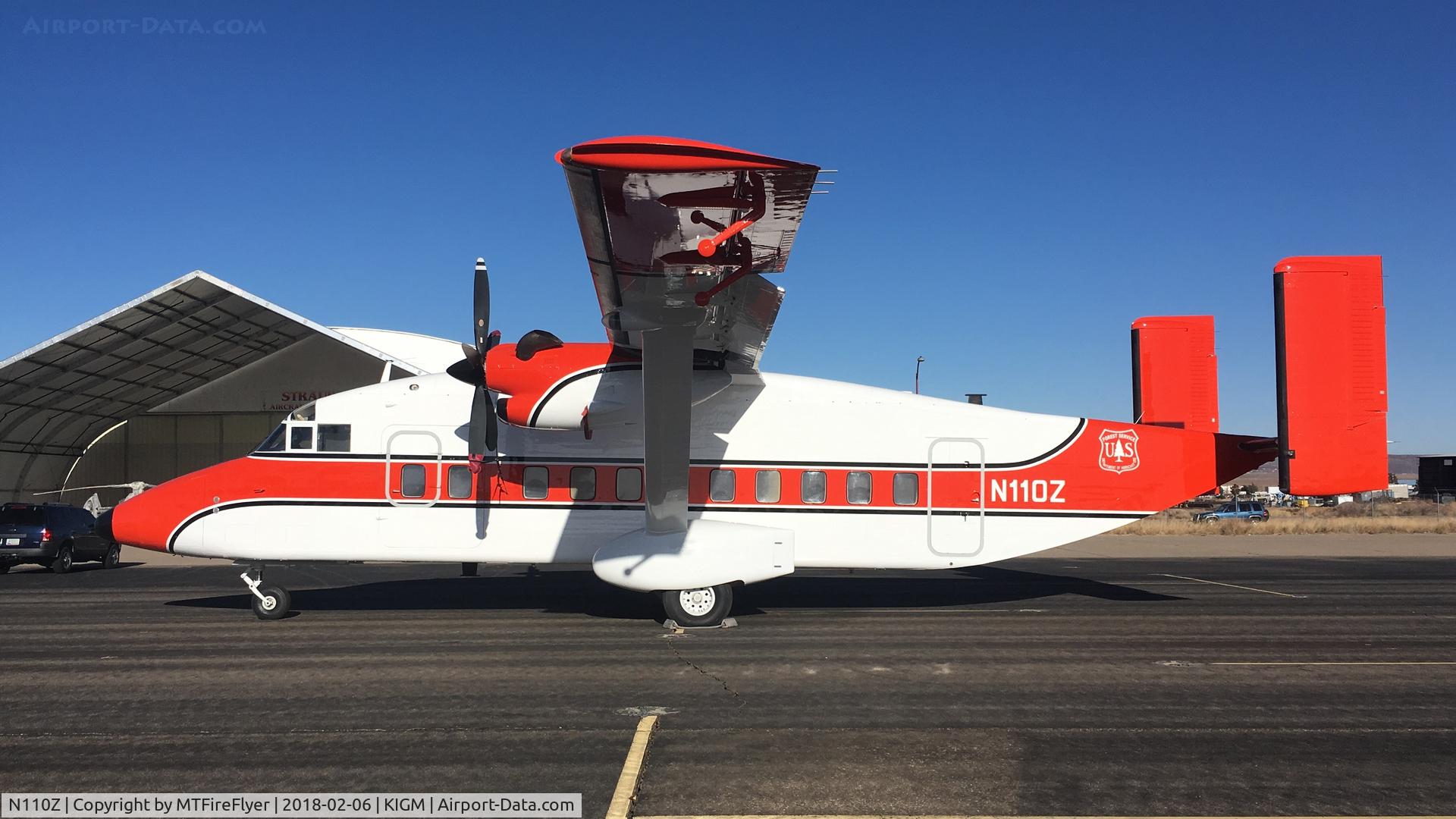 N110Z, 1997 Short SD3-60 (C-23C) C/N SH3409, Short SD3-60 SHERPA (C-23C) N110Z fresh out of the paint shop Kingman, AZ (KIGM/IGM) - USA