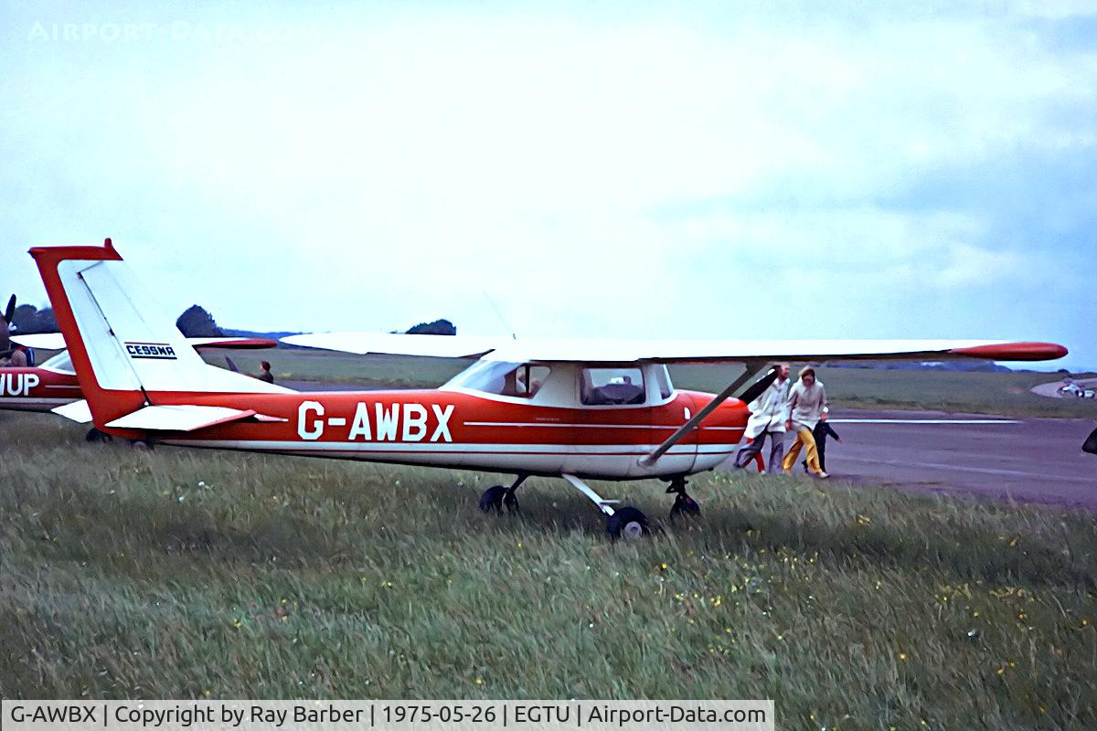 G-AWBX, 1968 Reims F150H C/N 0286, G-AWBX  R/Cessna F.150H [0286] Dunkeswell~G @  26/05/1975