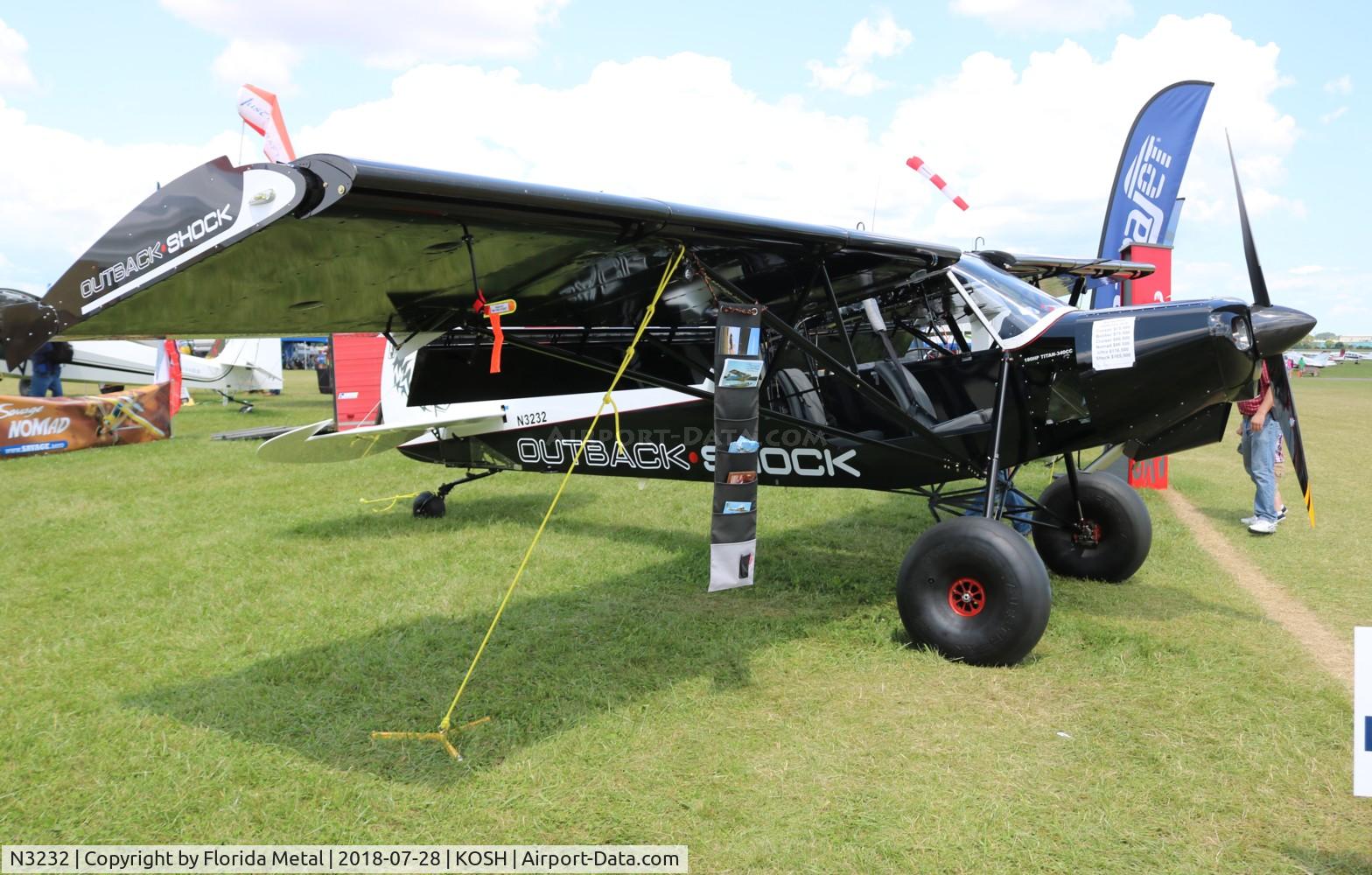 N3232, 2017 Zlin Savage Outback Shock C/N 330, EAA OSH 2018