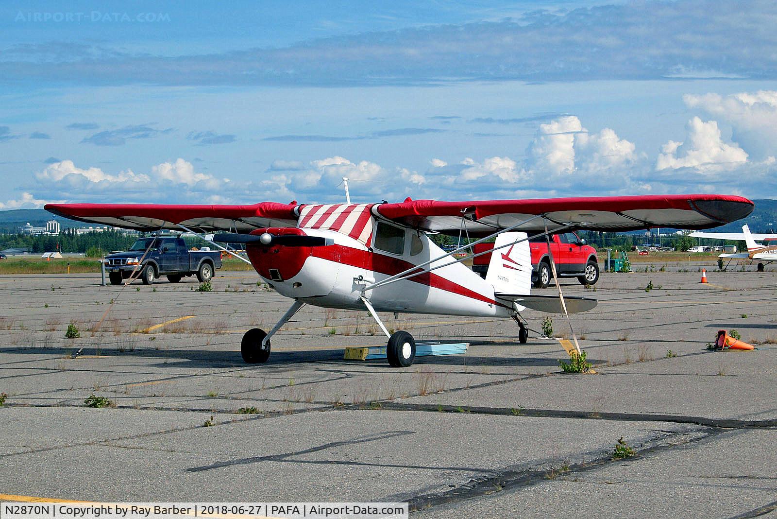 N2870N, 1947 Cessna 120 C/N 13131, N2870N   Cessna 120 [13131] Fairbanks Int'l~N 27/06/2018