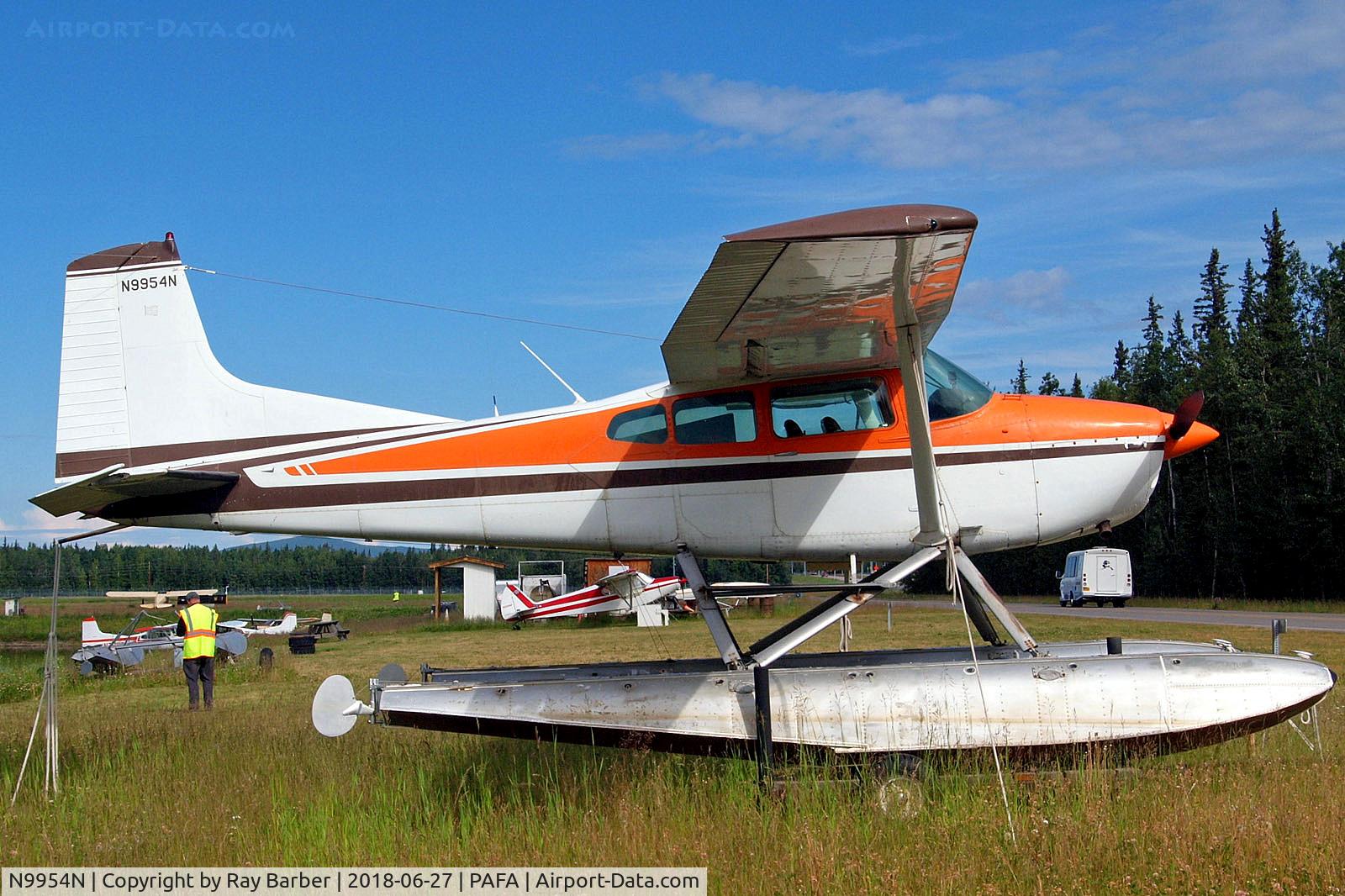 N9954N, 1975 Cessna 180J C/N 18052609, N9954N   Cessna 180J Skywagon 180 [180-52609] Fairbanks Int'l~N 27/06/2018