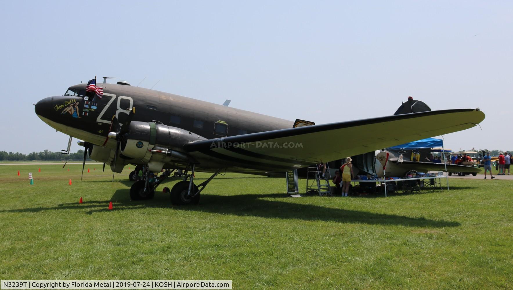 N3239T, 1943 Douglas DC3C-S1C3G (C-47A-65-DL) C/N 19054, EAA OSH 2019