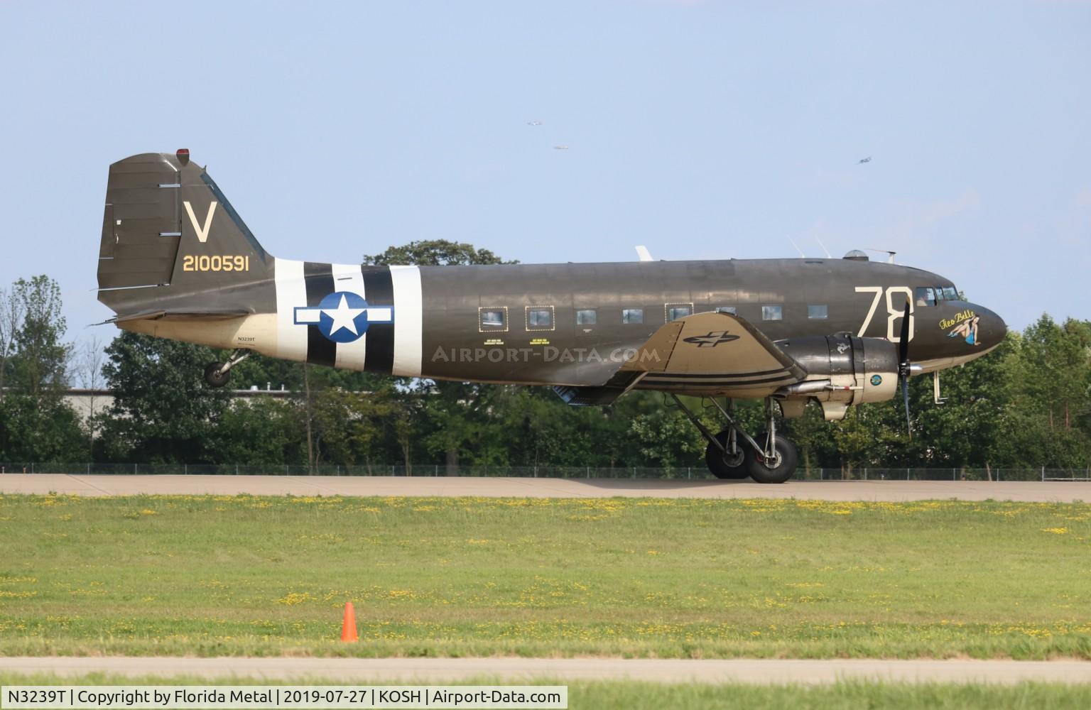 N3239T, 1943 Douglas DC3C-S1C3G (C-47A-65-DL) C/N 19054, EAA OSH 2019