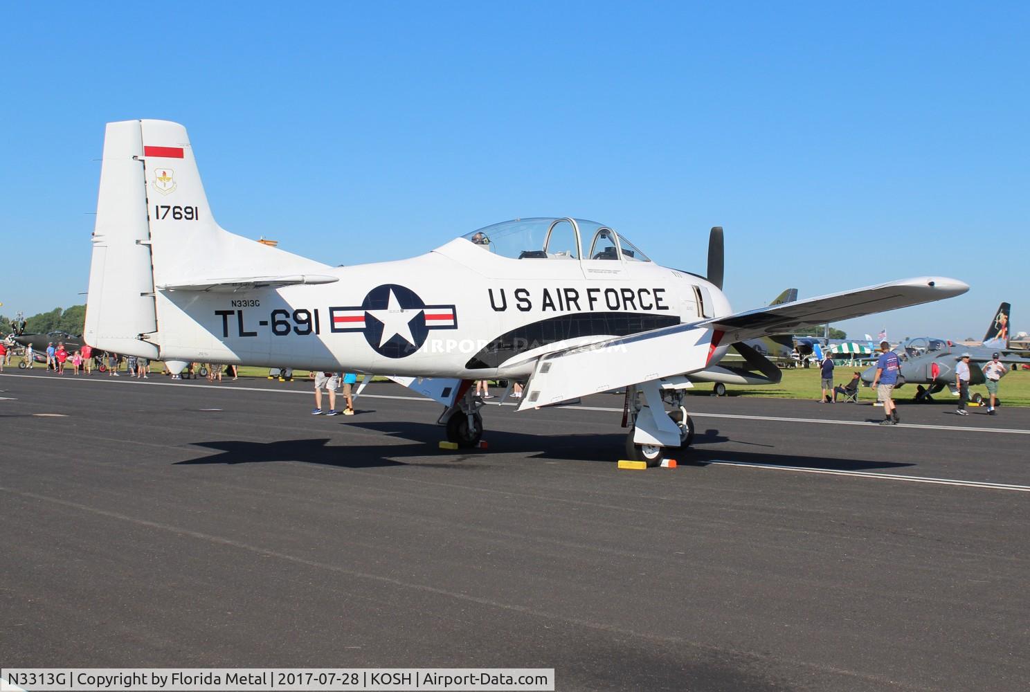 N3313G, 1953 North American T-28A Trojan C/N 174-544, EAA OSH 2017