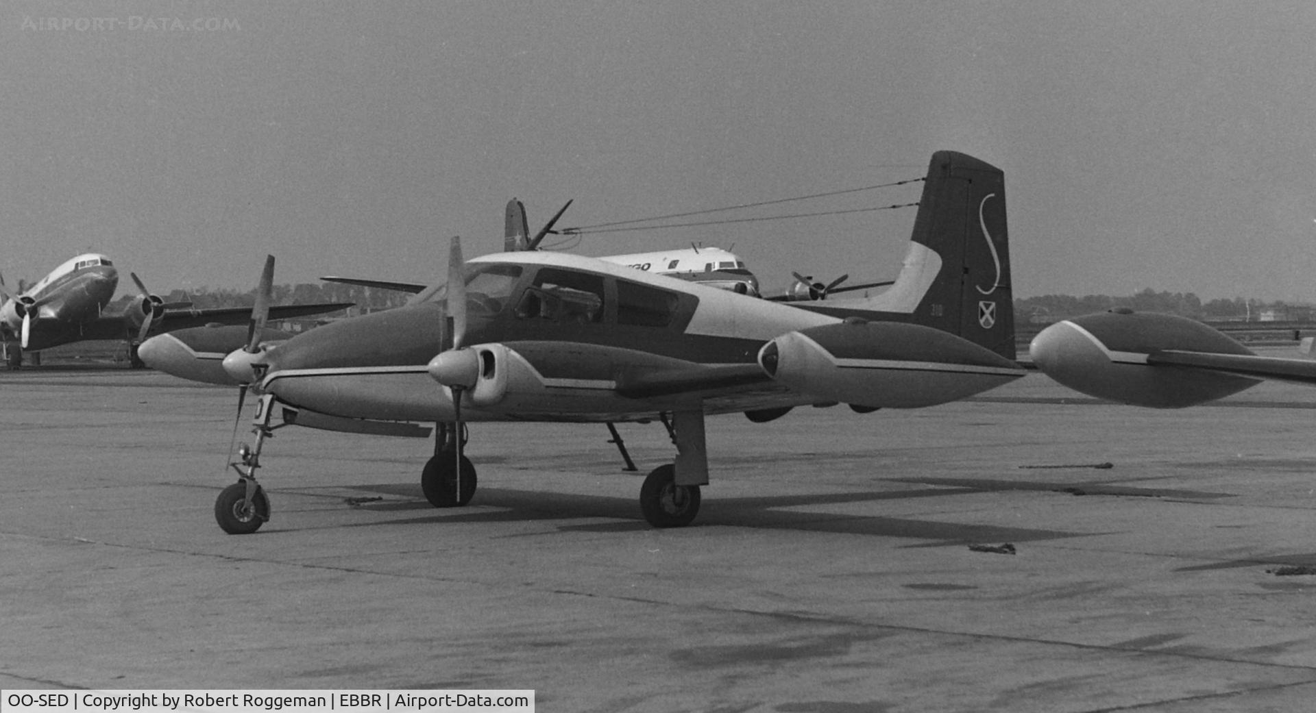 OO-SED, Cessna 310B C/N 35611, MID 1960's.SABENA.
