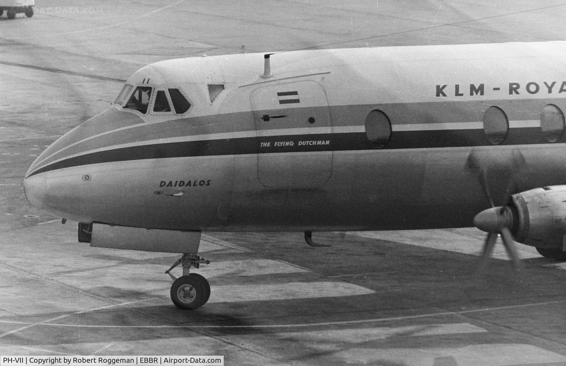 PH-VII, 1957 Vickers Viscount 803 C/N 180, MID 1960's.KLM.DAIDALOS.