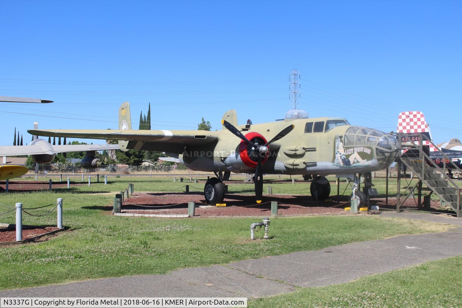 N3337G, 1944 North American B-25J Mitchell C/N 108-47645, Castle AFB Museum 2018