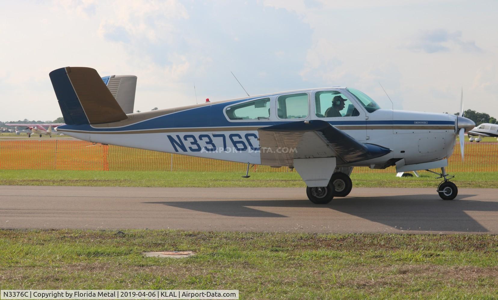 N3376C, 1955 Beech F35 Bonanza C/N D-4043, SNF LAL 2019