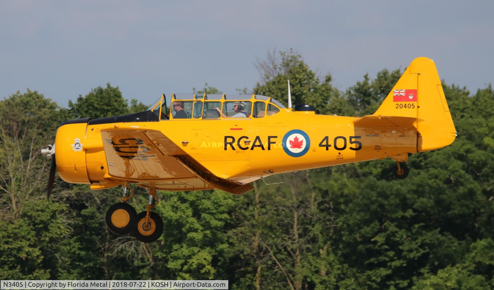 N3405, Canadian Car & Foundry Harvard MK IV C/N CCF4-196, EAA OSH 2018
