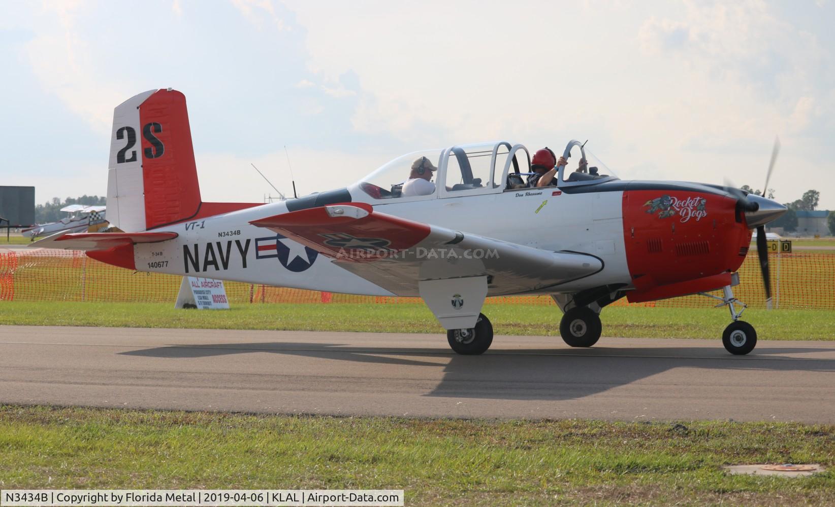 N3434B, 1955 Beech T-34B Mentor C/N BG-11, SNF LAL 2019