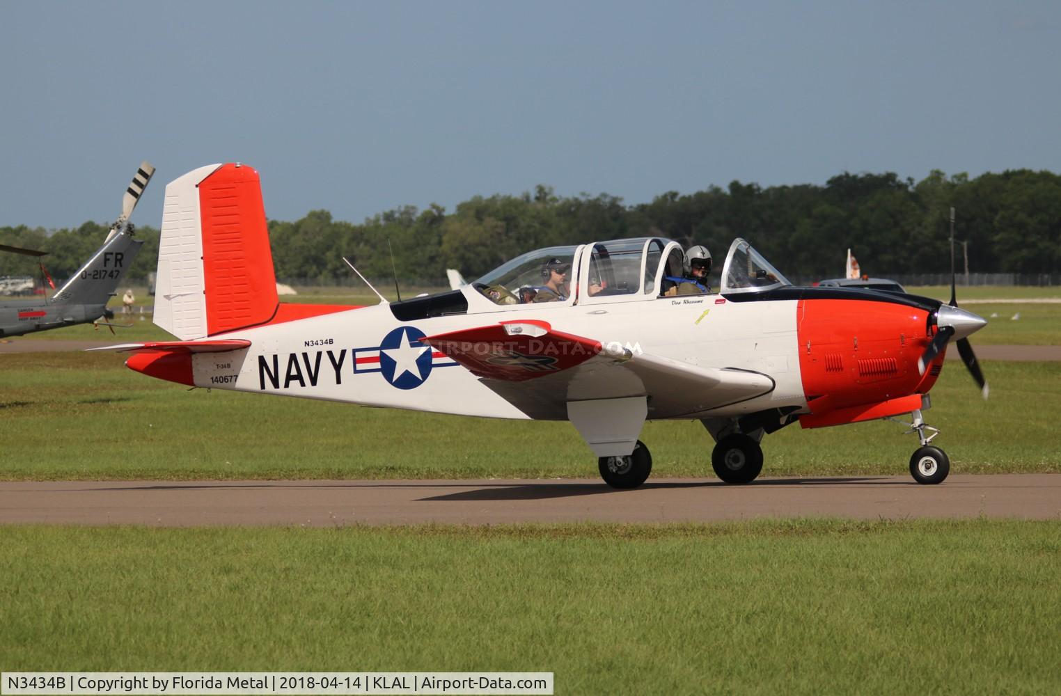 N3434B, 1955 Beech T-34B Mentor C/N BG-11, SNF LAL 2018