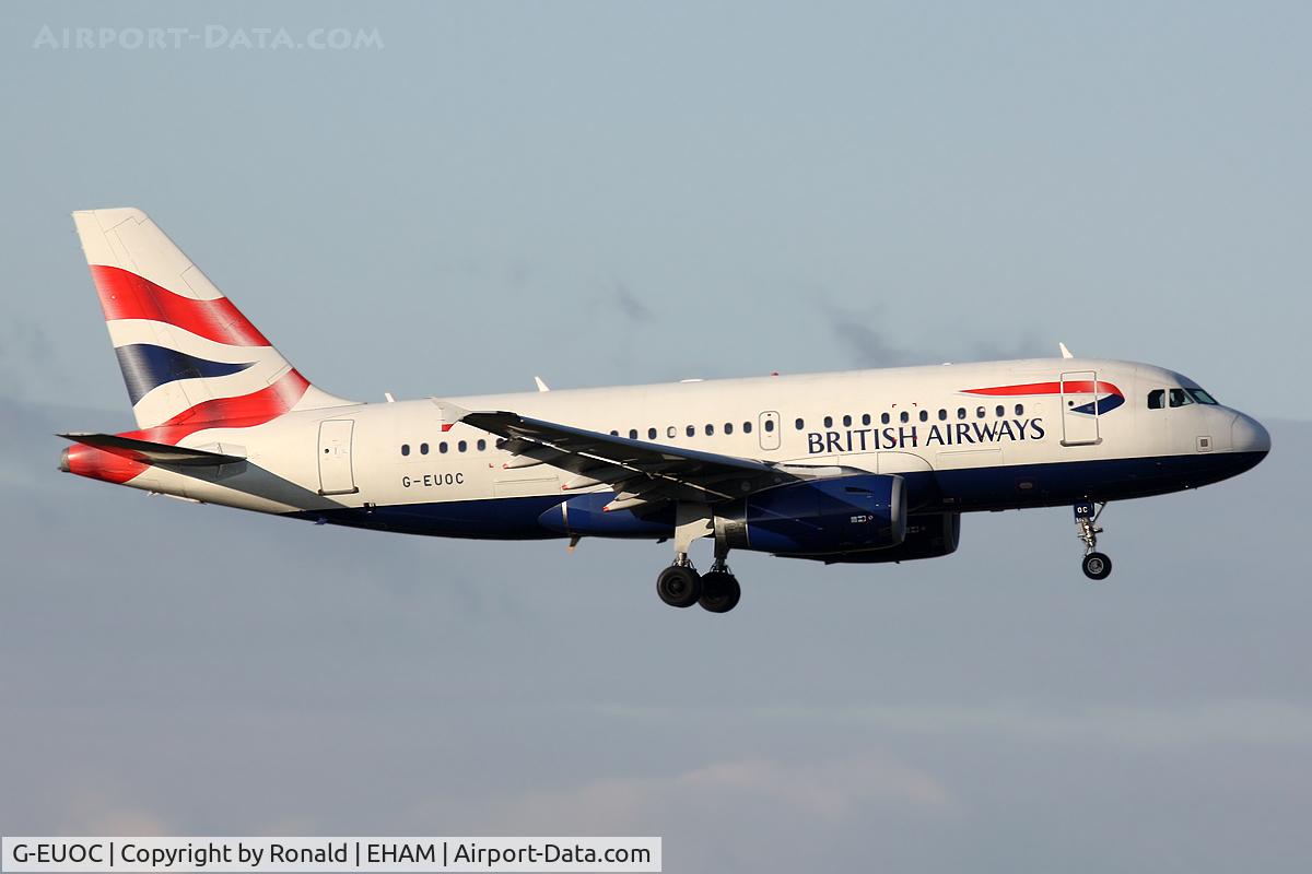 G-EUOC, 2001 Airbus A319-131 C/N 1537, at spl