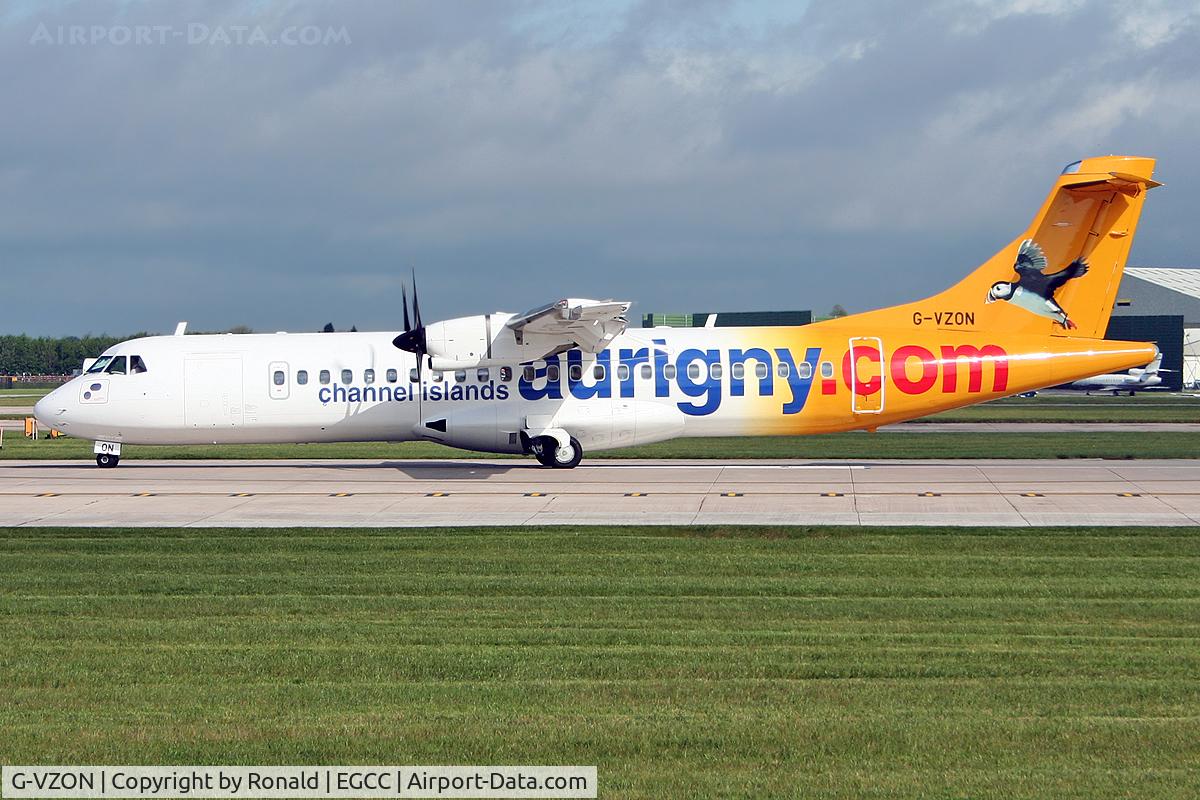 G-VZON, 2009 ATR 72-212A C/N 853, at man