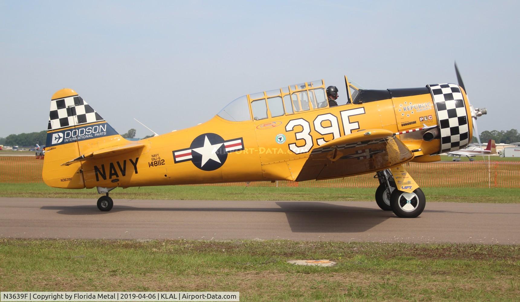 N3639F, North American SNJ-6 Texan C/N 121-43111, SNF LAL 2019