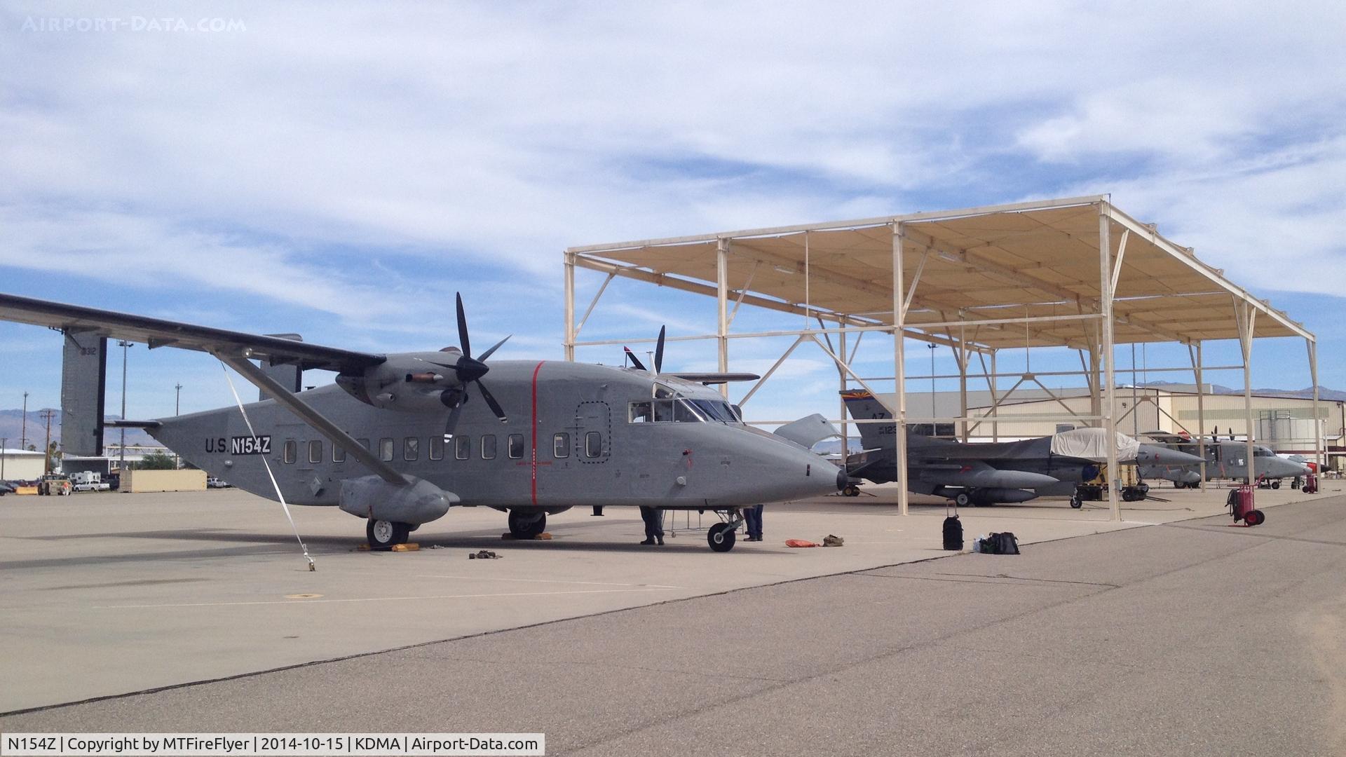 N154Z, 1997 Short C-23C Sherpa C/N SH3426, C-23C Sherpa N154Z (94-0312) just arrived at A.M.A.R.G., Davis-Monthan AFB (KDMA/DMA) for storage and ultimate cannibalization in support of ten other Forest Service Sherpas.