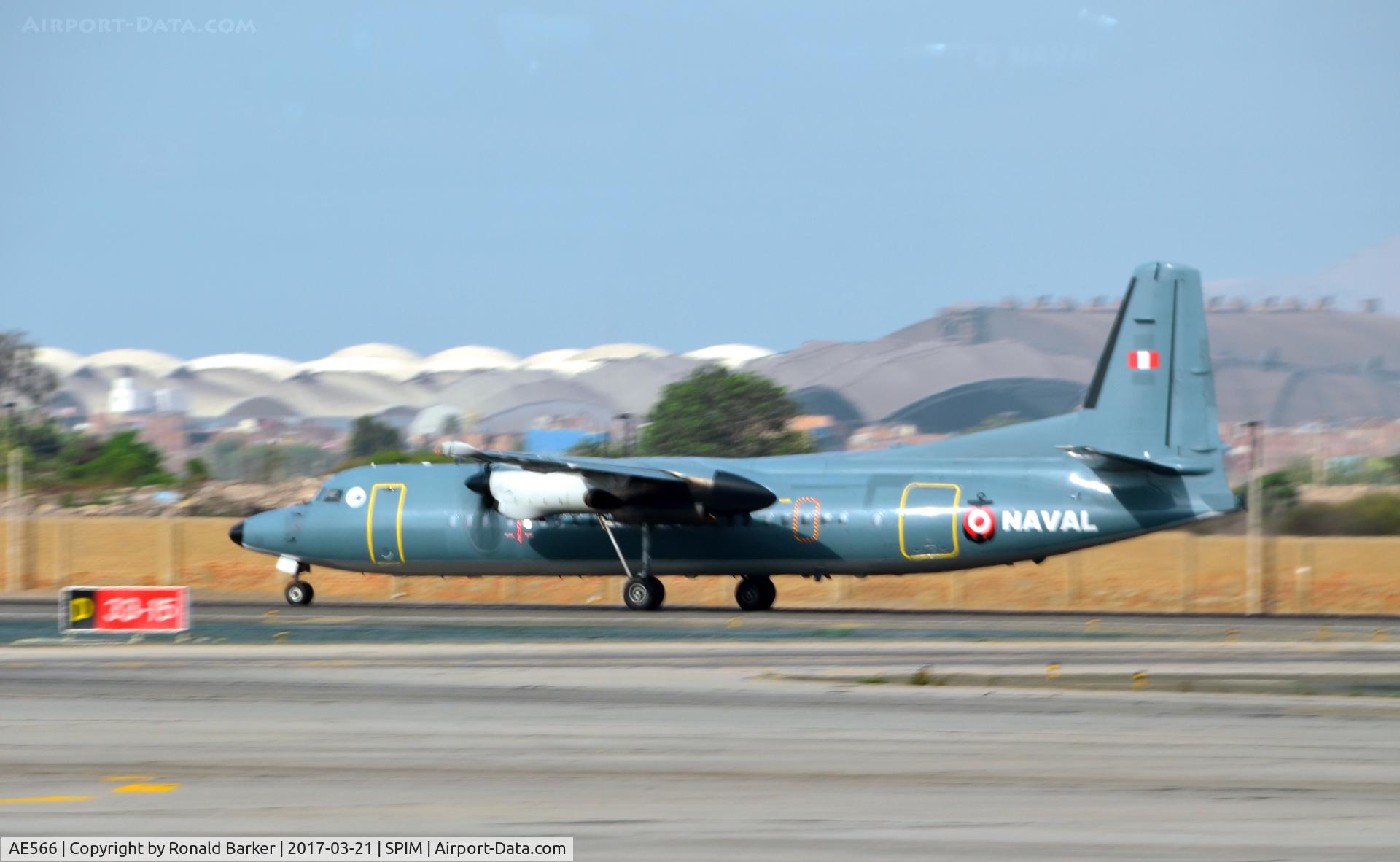 AE566, 1996 Fokker 60UTA-N C/N 20329, Takeoff Lima
