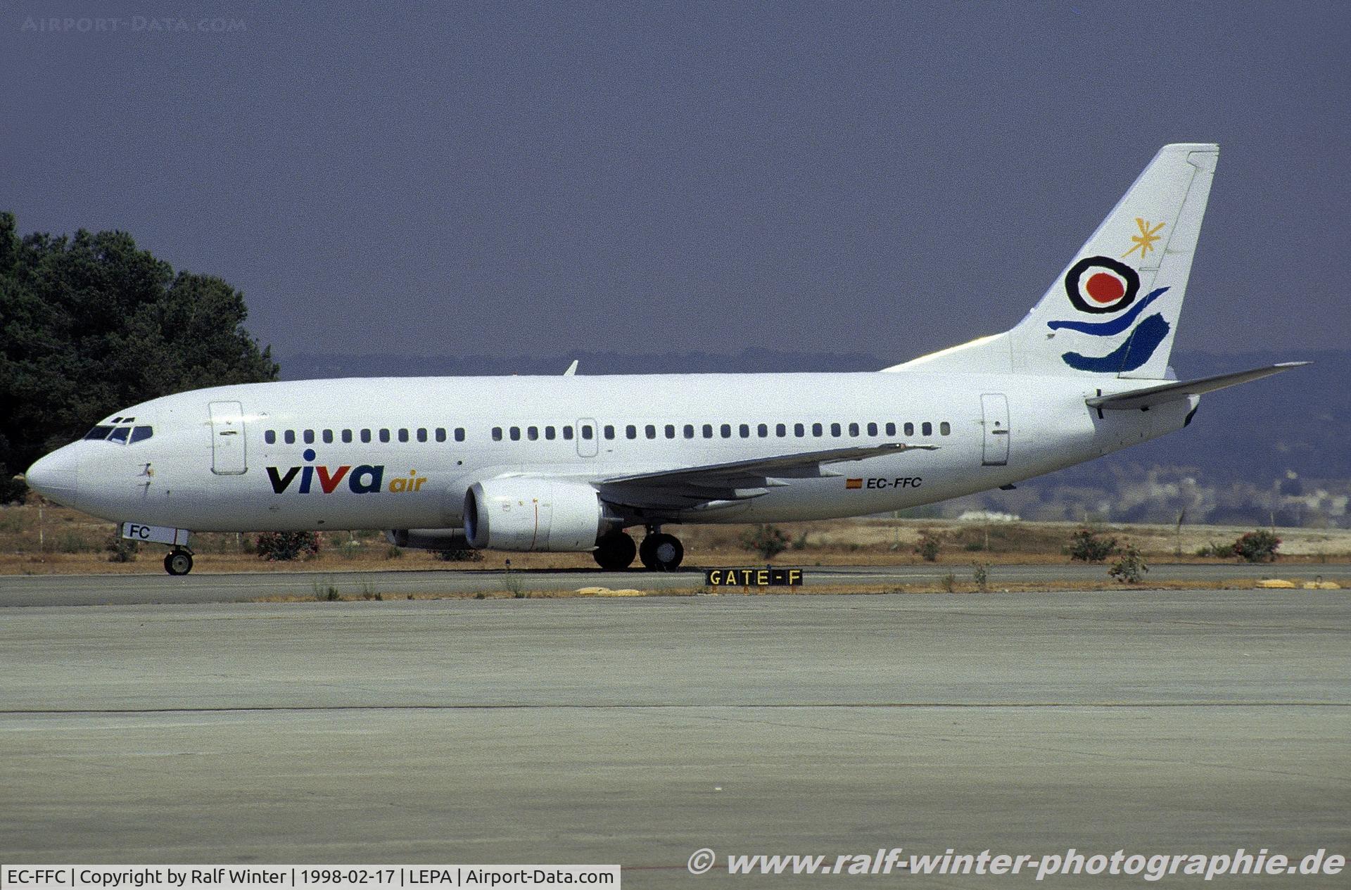 EC-FFC, 1988 Boeing 737-3Q8(QC) C/N 24131, Boeing 737-3Q8F - FV VIV VIVA Air - 24131 - EC-FFC - 17.02.1998 - PMI