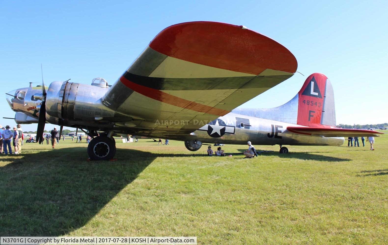N3701G, 1944 Boeing B-17G Flying Fortress C/N 44-8543A, EAA OSH 2017